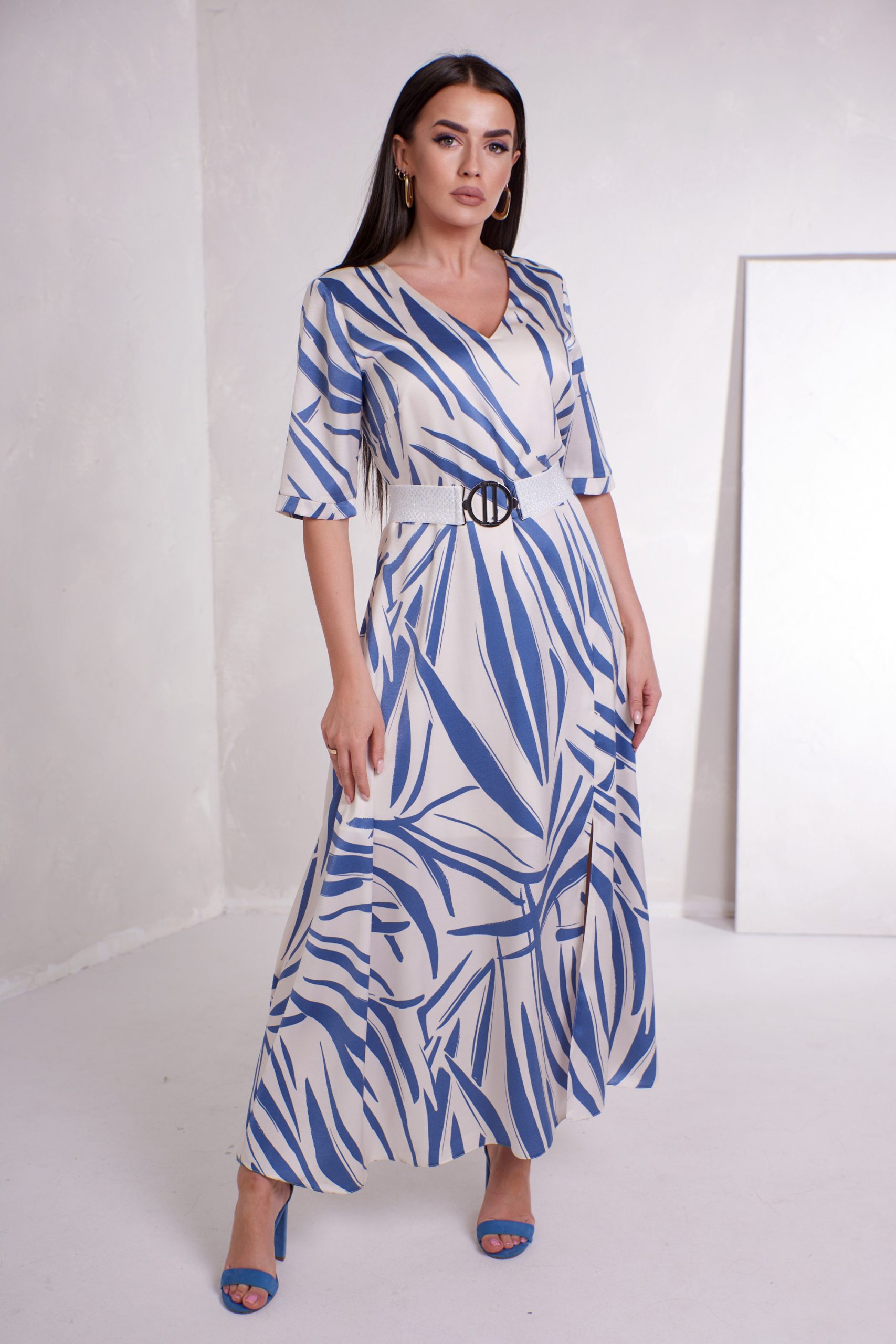 Sukienka Carla - niebieska