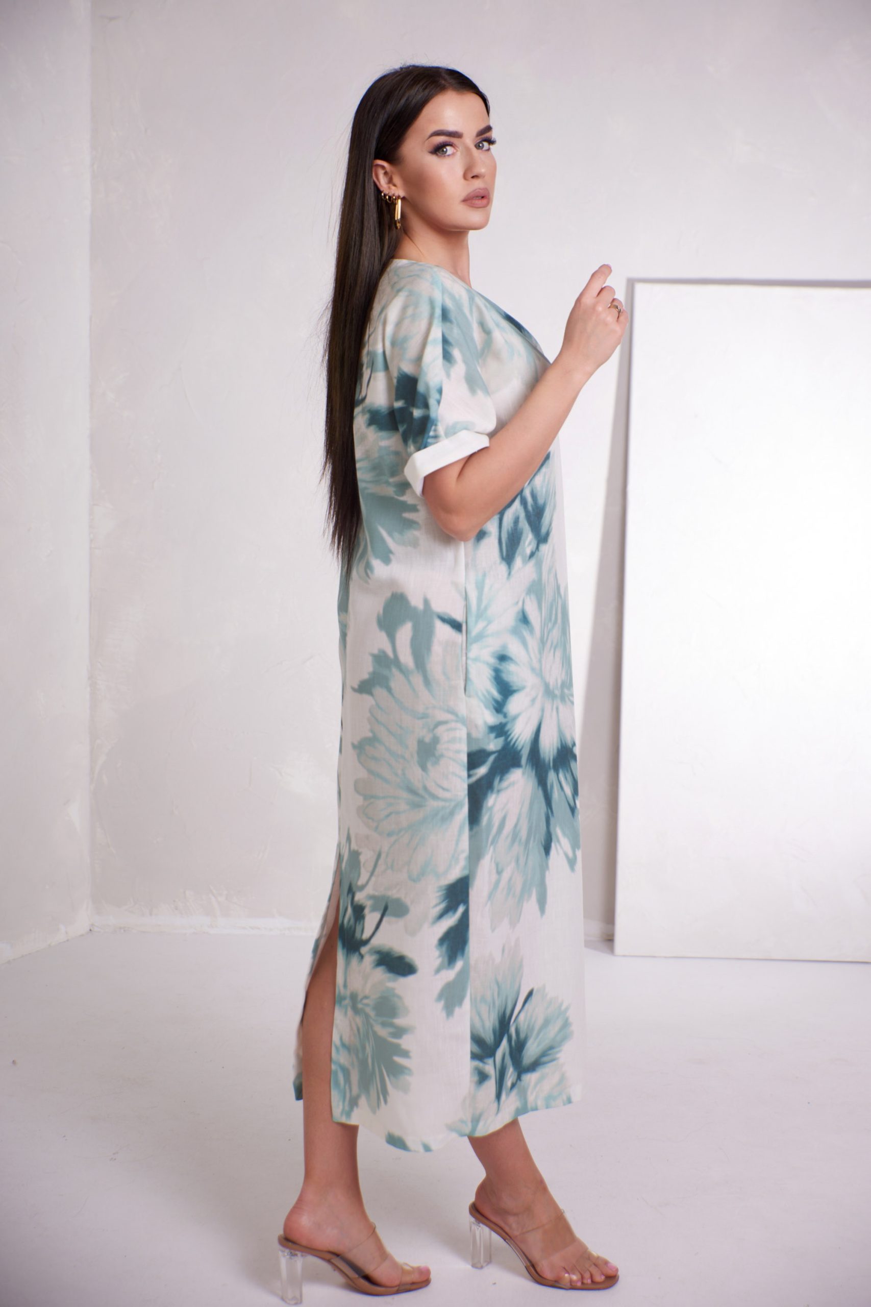 Sukienka Simona zielona - obrazek 3